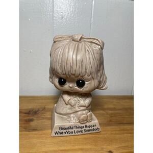 Vintage 1970 R&W Berries Statue Beautiful Things Happen When You Love Somebody